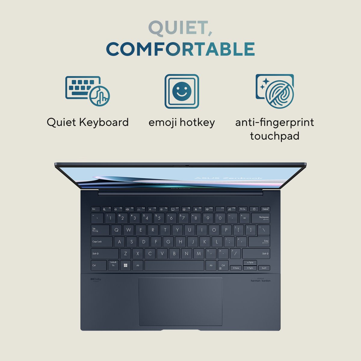 ASUS Zenbook 14 OLED UX3405MA-PZ306W Intel Core Ultra 9 185H Laptop 35.6 cm (14") Touchscreen 3K 32 GB LPDDR5x-SDRAM 1 TB SSD Wi-Fi 6E (802.11ax) Windows 11 Home Blue - Image 10