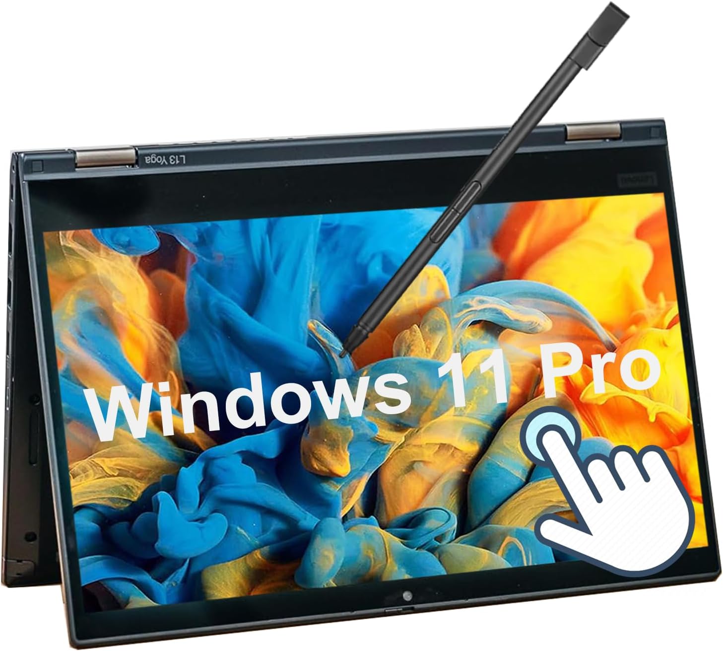 Lenovo ThinkPad L13 Yoga + 3Yr Onsite (5WS0K18197) Intel® Core™ i5 i5-1135G7 Hybrid (2-in-1) 13.3" Touchscreen Full HD 8 GB DDR4-SDRAM 256 GB SSD Wi-Fi 6 (802.11ax) Windows 10 Pro English Black