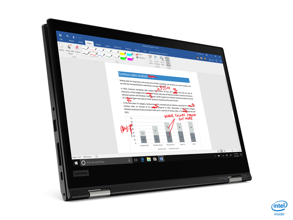Lenovo ThinkPad L13 Yoga + 3Yr Onsite (5WS0K18197) Intel® Core™ i5 i5-1135G7 Hybrid (2-in-1) 13.3" Touchscreen Full HD 8 GB DDR4-SDRAM 256 GB SSD Wi-Fi 6 (802.11ax) Windows 10 Pro English Black - Image 12