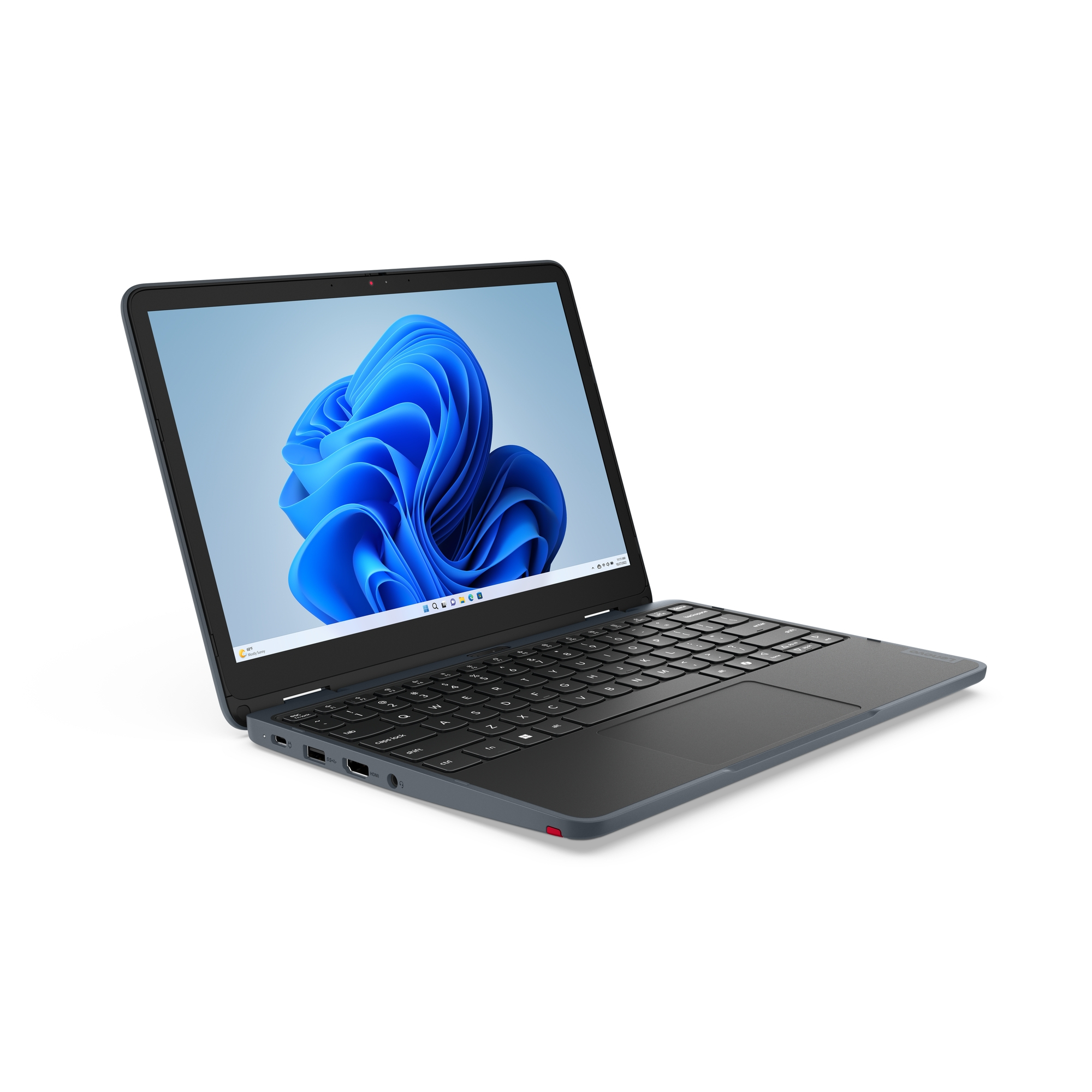 Lenovo 300w 2-in-1 Gen 5 Intel® N N150 Hybrid (2-in-1) 11.6" Touchscreen HD 8 GB LPDDR5-SDRAM 128 GB UFS Wi-Fi 6E (802.11ax) Windows 11 Pro English Gray - Image 3